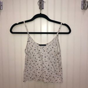 Brandy Melville Floral Cropped Tank Top